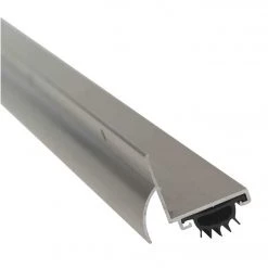 M-D Ultra 1.75 In. W. X 1.25 In. H. X 36 In. L. Satin Nickel Vinyl L-Shaped Door Bottom With Drip Cap For 1-3/8 & 1-3/4 In. Door