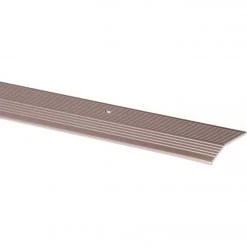 M-D Pewter Fluted 1-3/8 In. X 6 Ft. Aluminum Carpet Trim Bar, Wide