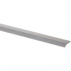 M-D Satin Silver Fluted 7/8 In. X 6 Ft. Aluminum Carpet Trim Bar
