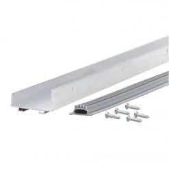 M-D 2 In. W. X 1.25 In. H. X 36 In. L. Mill Vinyl U-Shaped Door Bottom With Vinyl Seal For 1-3/4 In. Door