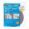 M-D 1/2" W X 1/4" T X 17' L Brown Foam Weatherstrip Tape