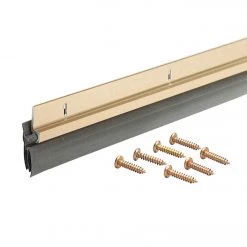 M-D 1-1/4 In. X 36 In. Brite Gold Aluminum & Vinyl Door Sweep