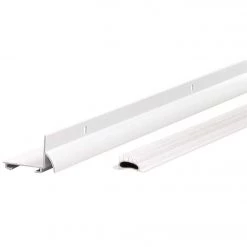 M-D Ultra 1.75 In. W. X 1.25 In. H. X 36 In. L. White Vinyl L-Shaped Door Bottom With Drip Cap For 1-3/8 & 1-3/4 In. Door