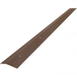 M-D Forest Brown Fluted 2 In. X 36 In. Aluminum Carpet Trim