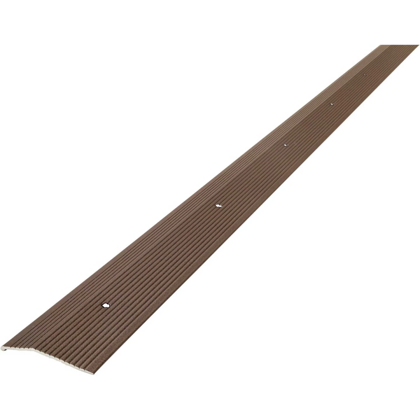 M-D Forest Brown Fluted 2 In. X 36 In. Aluminum Carpet Trim 3 M-D Forest Brown Fluted 2 In. X 36 In. Aluminum Carpet Trim