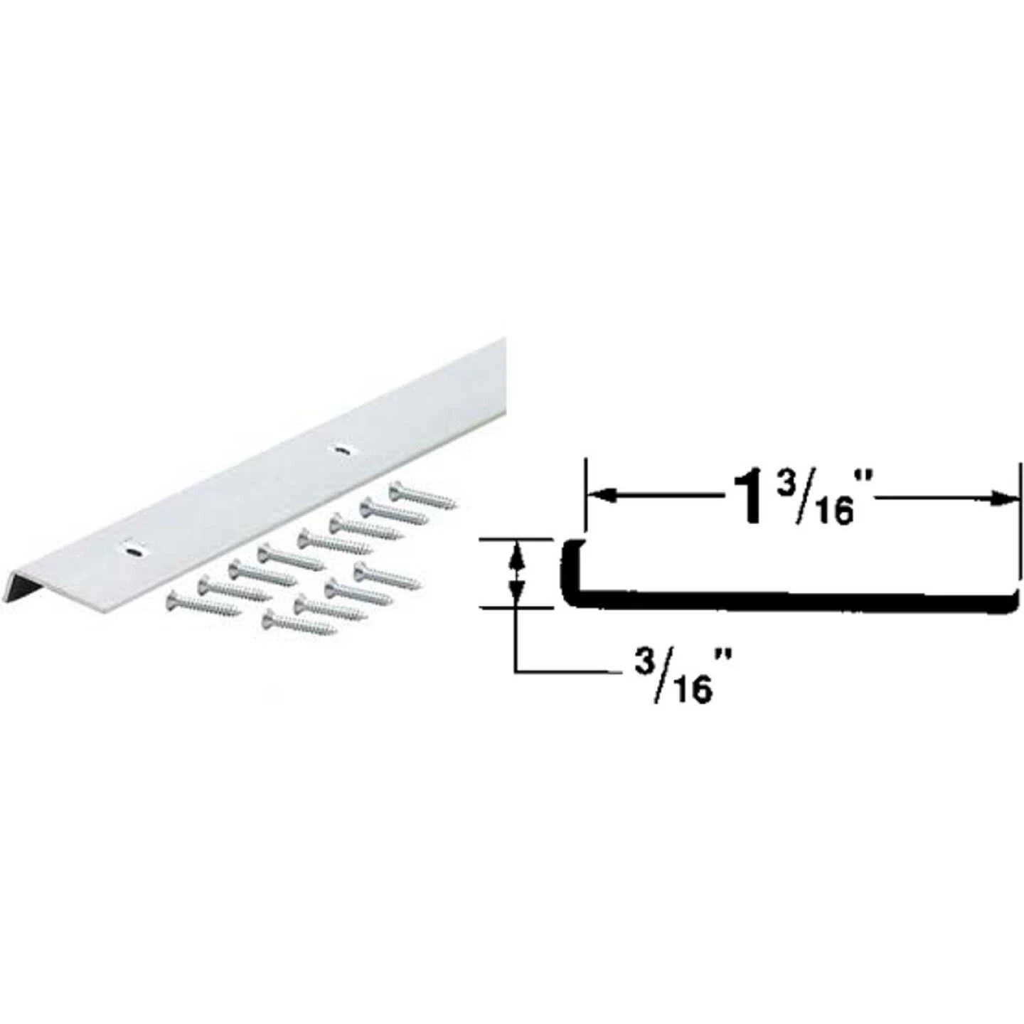 M-D 1-3/16 In. X 8 Ft. Counter Edging For 1/8 In. Material 3 M-D 1-3/16 In. X 8 Ft. Counter Edging For 1/8 In. Material